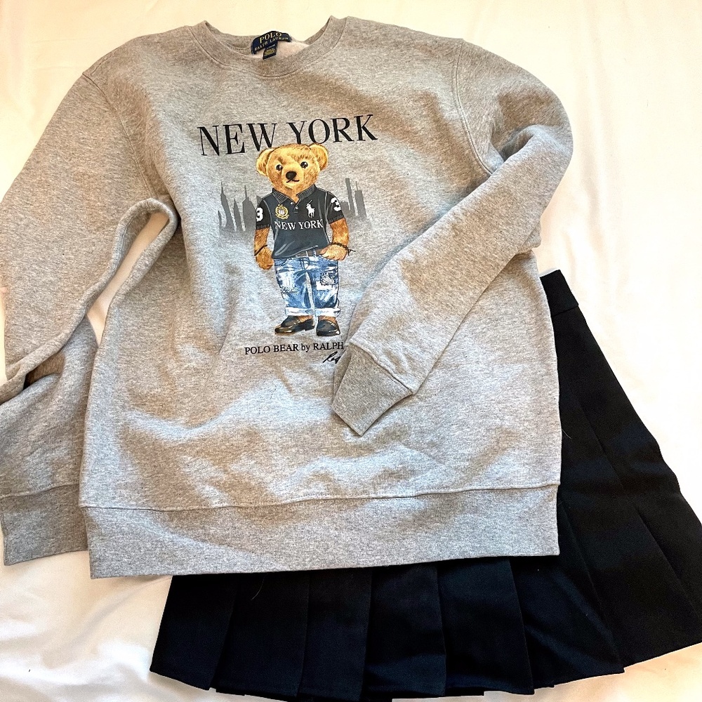 Polo Ralph Lauren Bear Crewneck Sweatshirt KIDS LARGE (14-16)